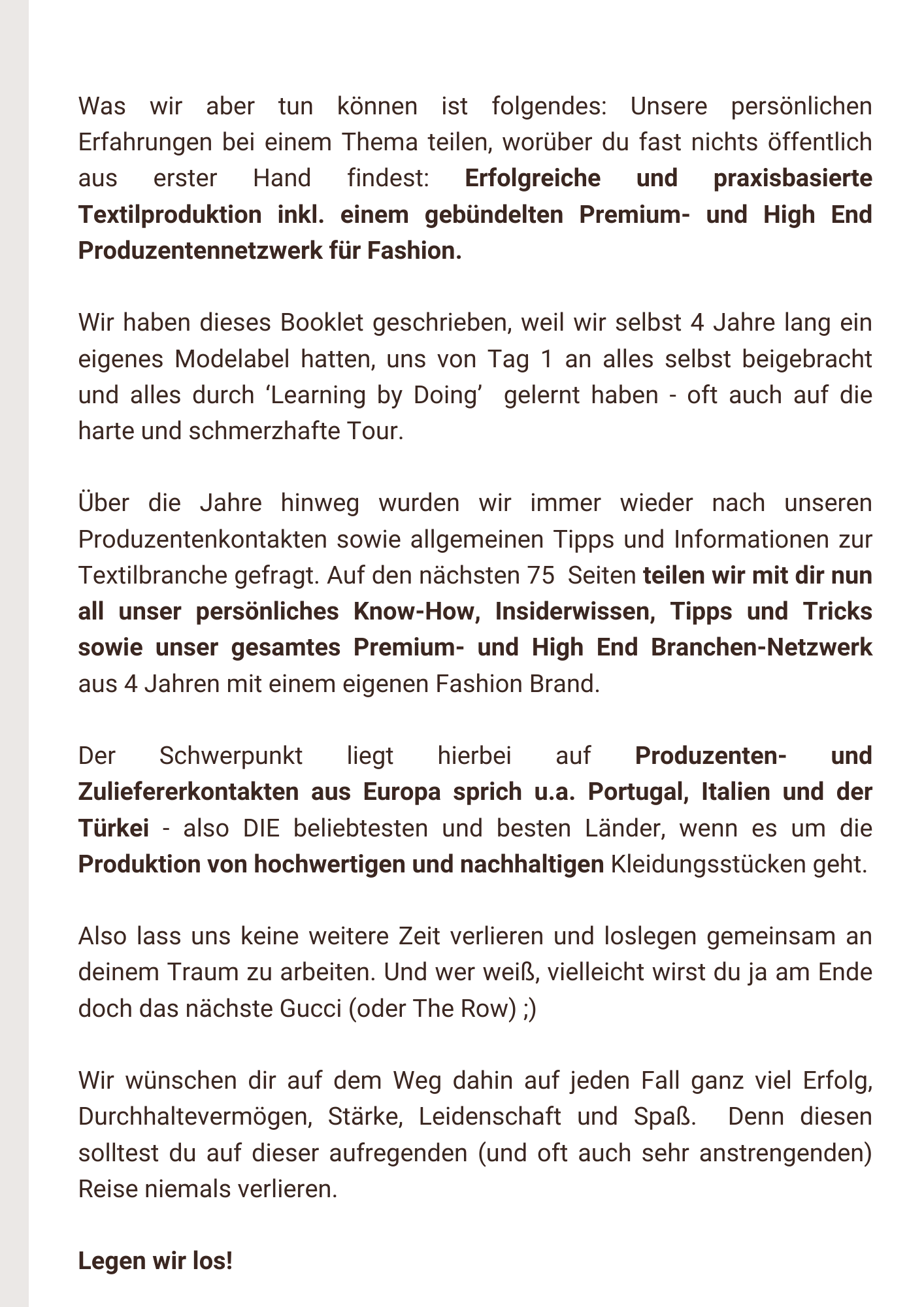 Fashion Booklet: Businessmodell Modelabel | Dein Weg zur eigenen Kollektion