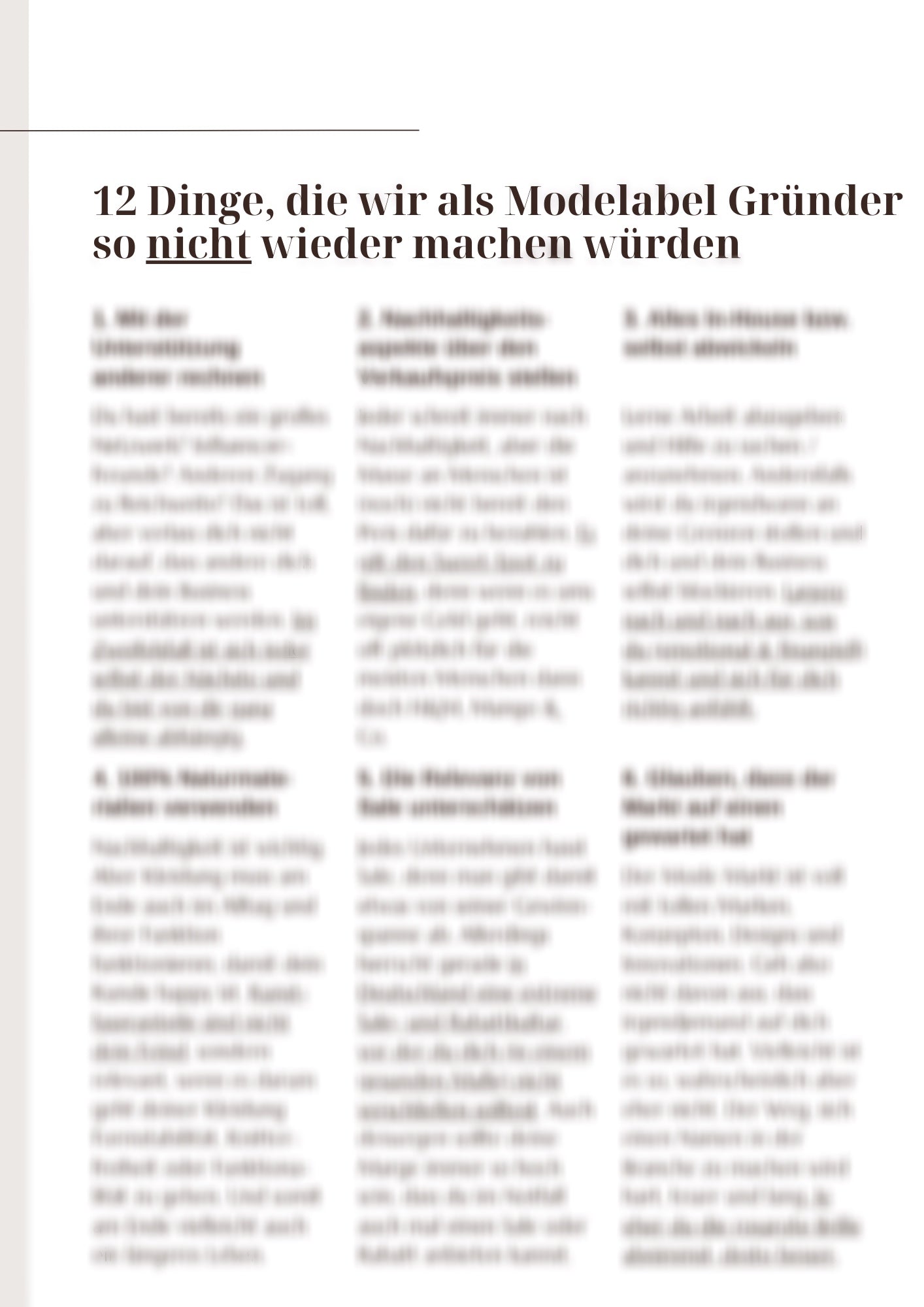 Fashion Booklet: Businessmodell Modelabel | Dein Weg zur eigenen Kollektion