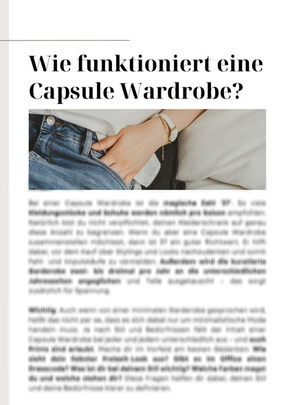 Fashion Guide: Die Capsule Wardrobe | Deutsch Digital